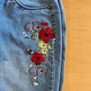 Workshop Republic Clothing spring embroidered jeans